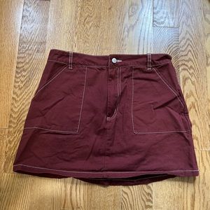 Burgundy Skirt